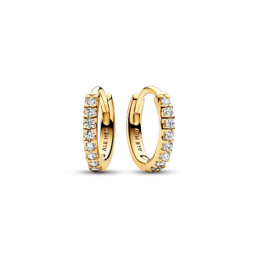 Sparkling Huggie Hoop Earrings