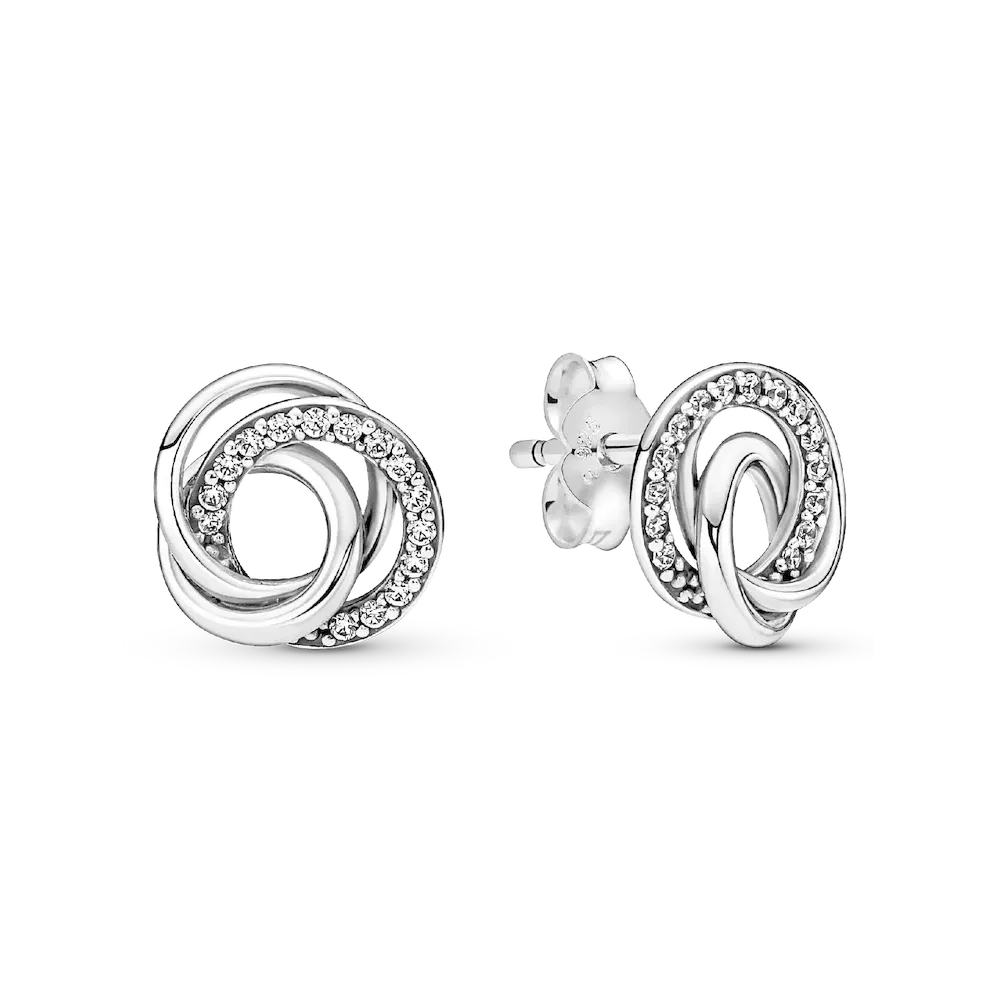 Family Always Encircled Stud Earrings