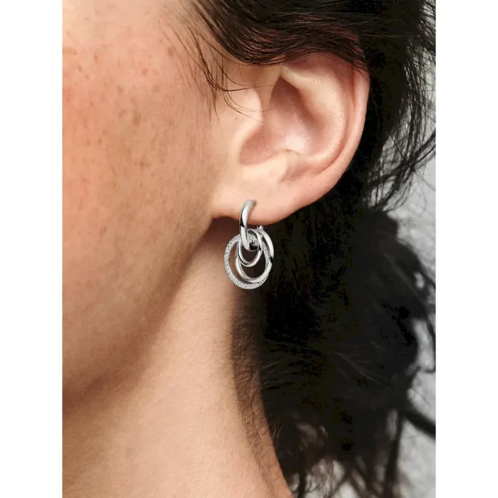 Family Always Encircled Hoop Earrings - Image 3