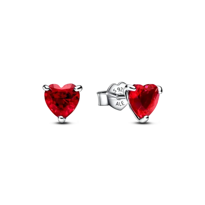 Sparkling Red Heart Ring Set - Image 2