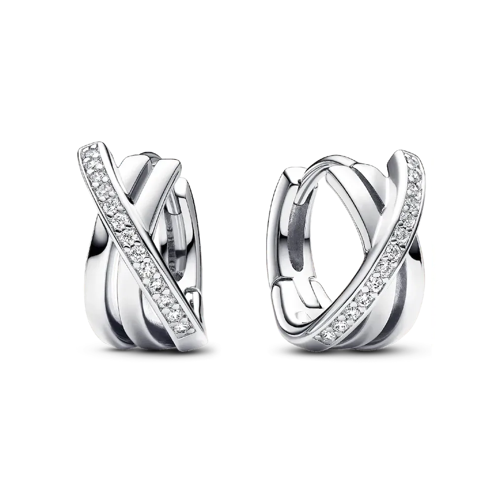 293150C01_RGB.webp Crossover Pavé Hoop Earrings - Image 1