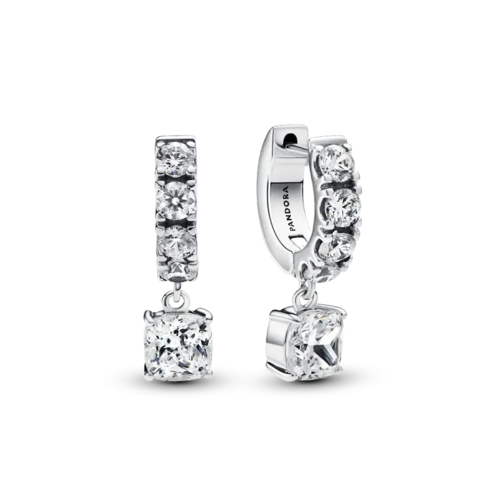 Bold Sparkling Tennis Bracelet and Earring Set - Image 2