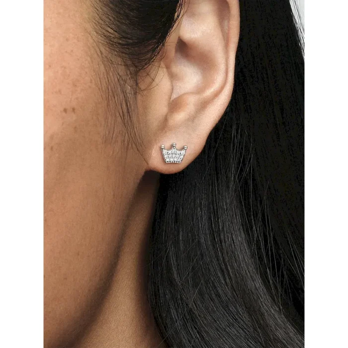 Crown Stud Earrings - Image 3