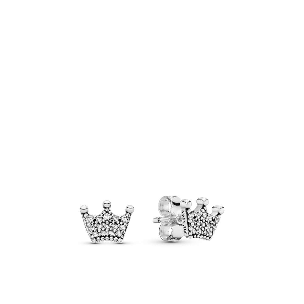 297127CZ_RGB.webp Crown Stud Earrings - Image 1
