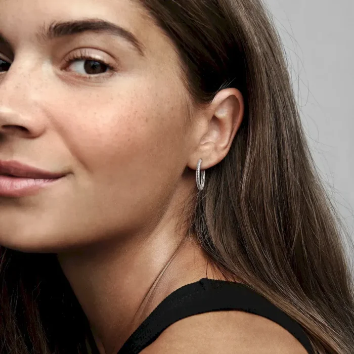 Pandora Moments Charm Hoop Earrings - Image 3