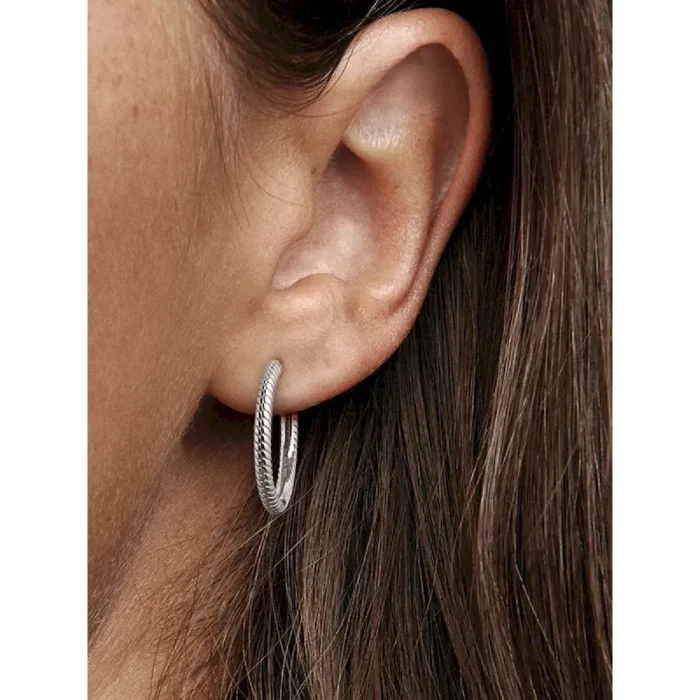 Pandora Moments Charm Hoop Earrings - Image 2