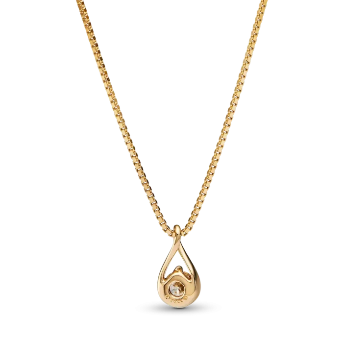 Pandora Infinite 14k Gold Lab-grown Diamond Pendant Necklace - Image 4