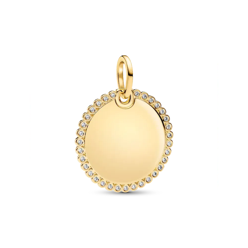 Engravable Round Tag Pendant