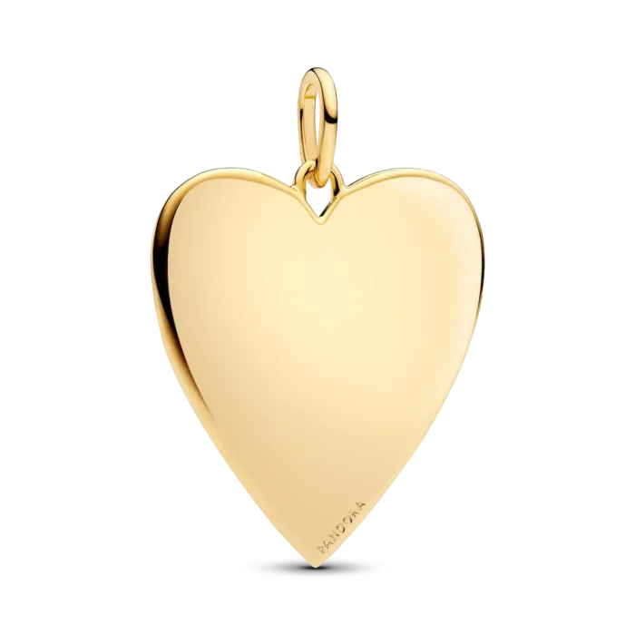 Engravable Oversized Heart Tag Pendant Necklace - Image 7