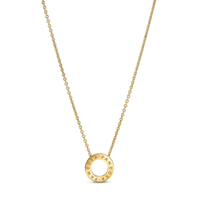 Pandora Logo Pavé Circle Collier Necklace - Image 3