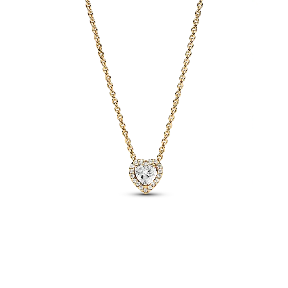 Sparkling Heart Collier Necklace