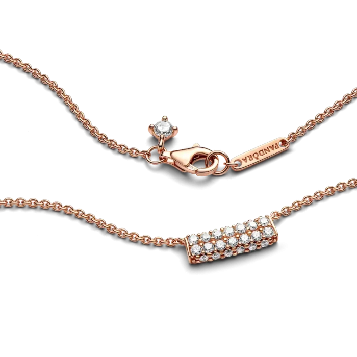 Pavé Rose Double-row Necklace and Earring Set - Image 6