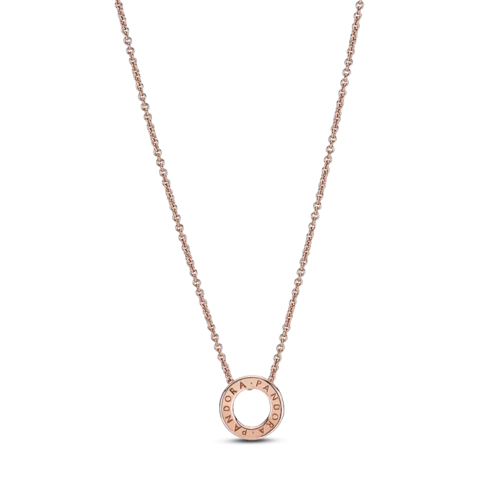 Pandora Logo Pavé Circle Collier Necklace - Image 4