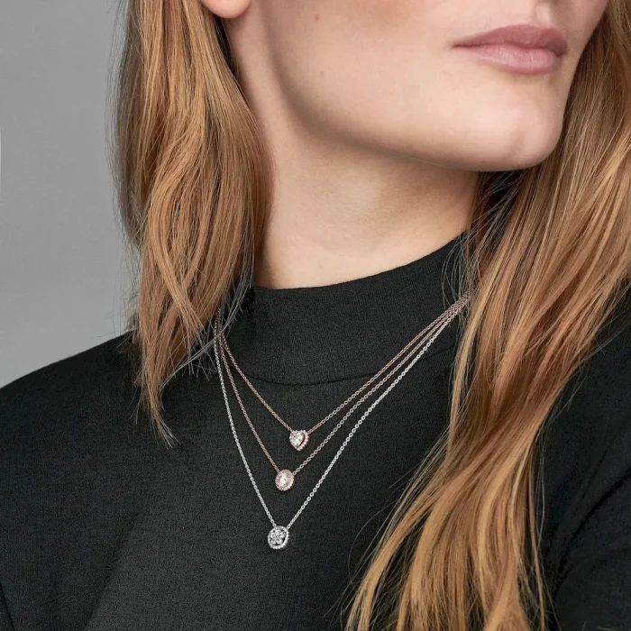 Elevated Heart Necklace & Earrings Set - Image 4