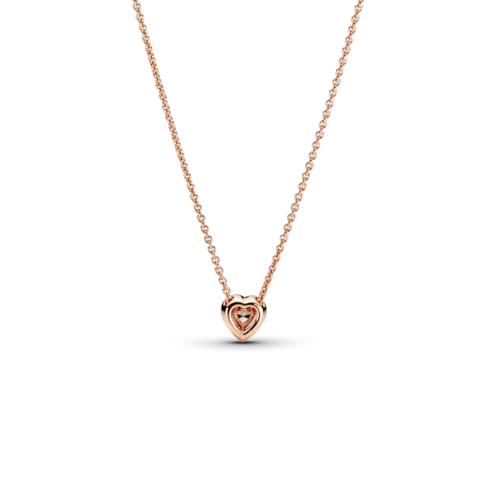 Elevated Heart Necklace & Earrings Set - Image 5