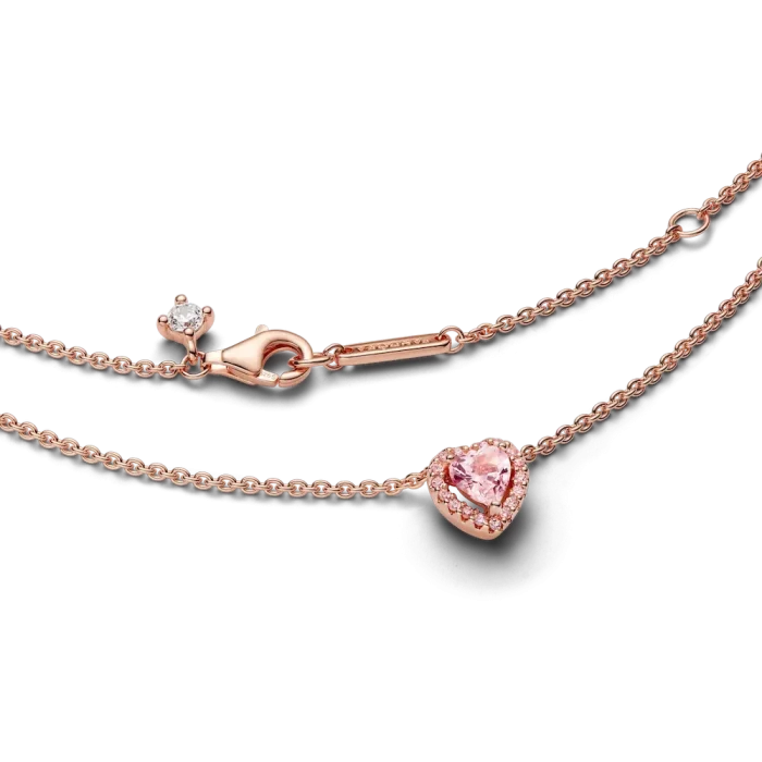 Pink Heart Collier Necklace - Image 5