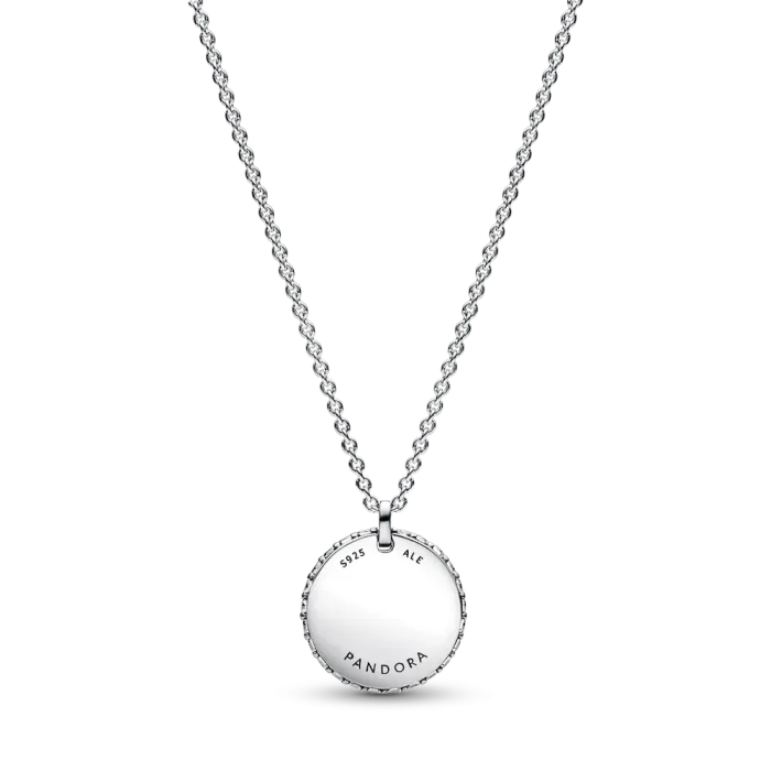 FINAL SALE - Pandora Timeless Pavé Round Pendant Necklace - Image 4