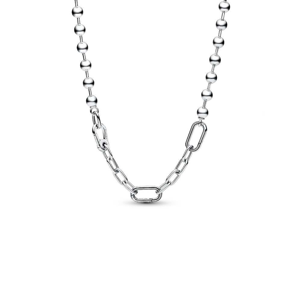 Pandora ME Metal Bead & Link Chain Necklace