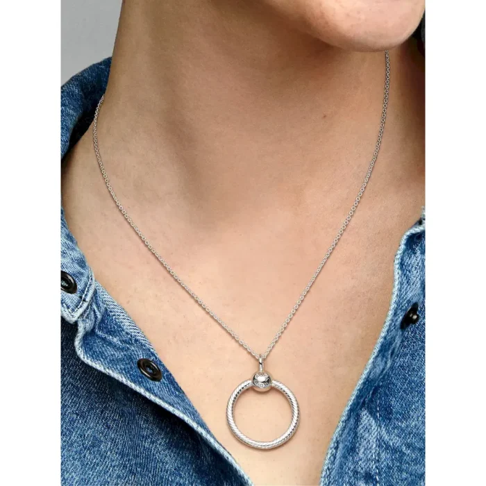 August Birthstone Eternity Circle O Pendant Set - Image 9