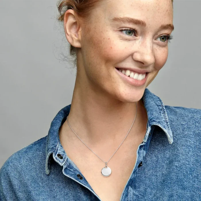 Engravable Round Tag Pendant - Image 3