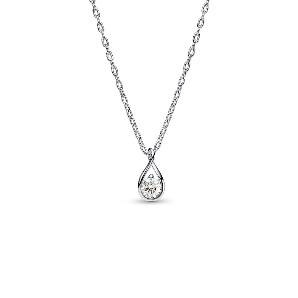 Pandora Infinite Sterling Silver Lab-grown Diamond Pendant Necklace