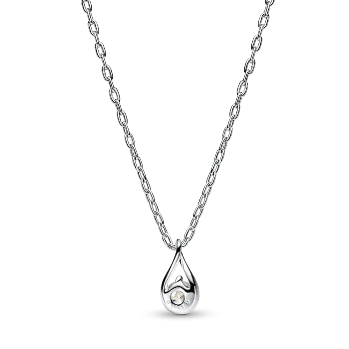 Pandora Infinite Sterling Silver Lab-grown Diamond Pendant Necklace - Image 3