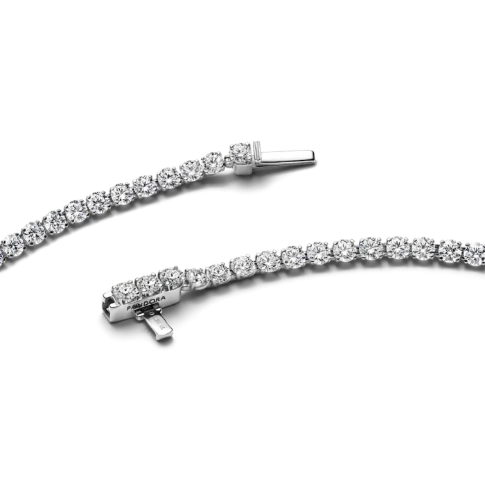 Pandora Era 14k White Gold Lab-grown Diamond Tennis Bracelet - Image 5