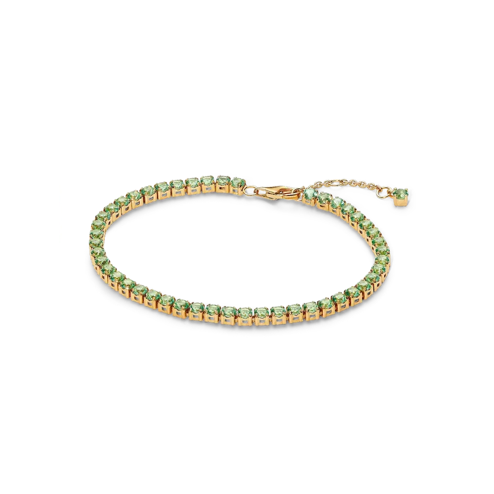 Sparkling Green Bracelet and Earring Set