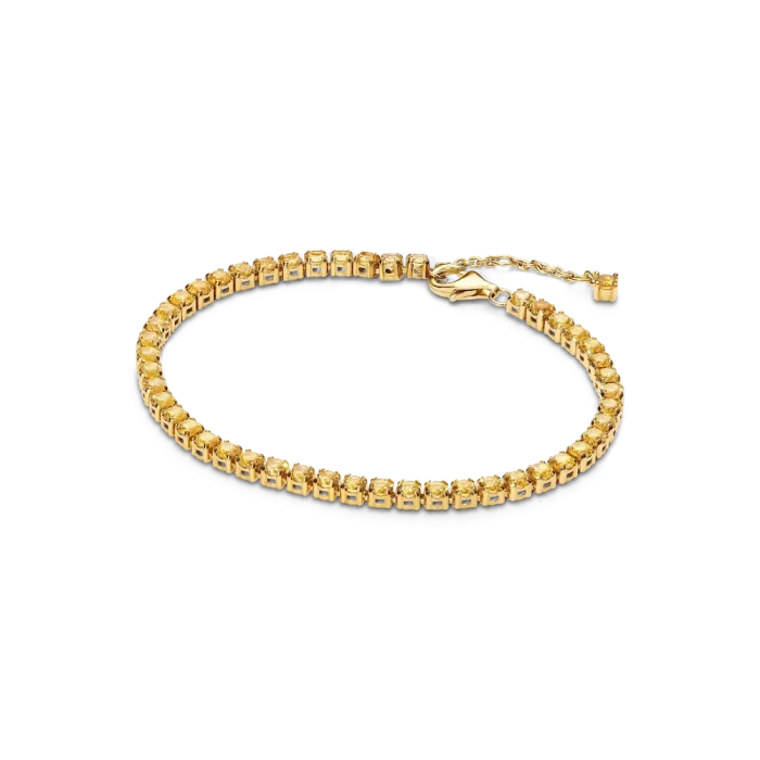 Sparkling Yellow Bracelet and Earring Set - Image 4