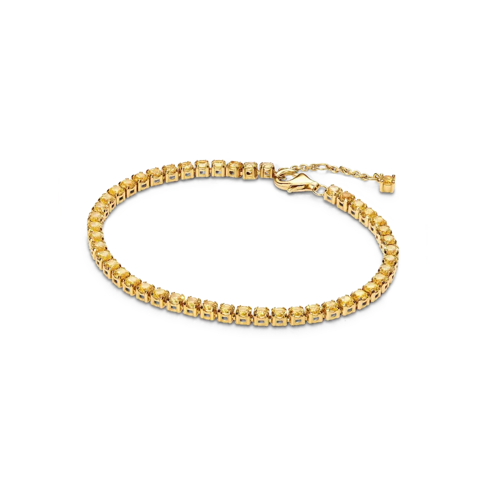 Sparkling Yellow Tennis Bracelet
