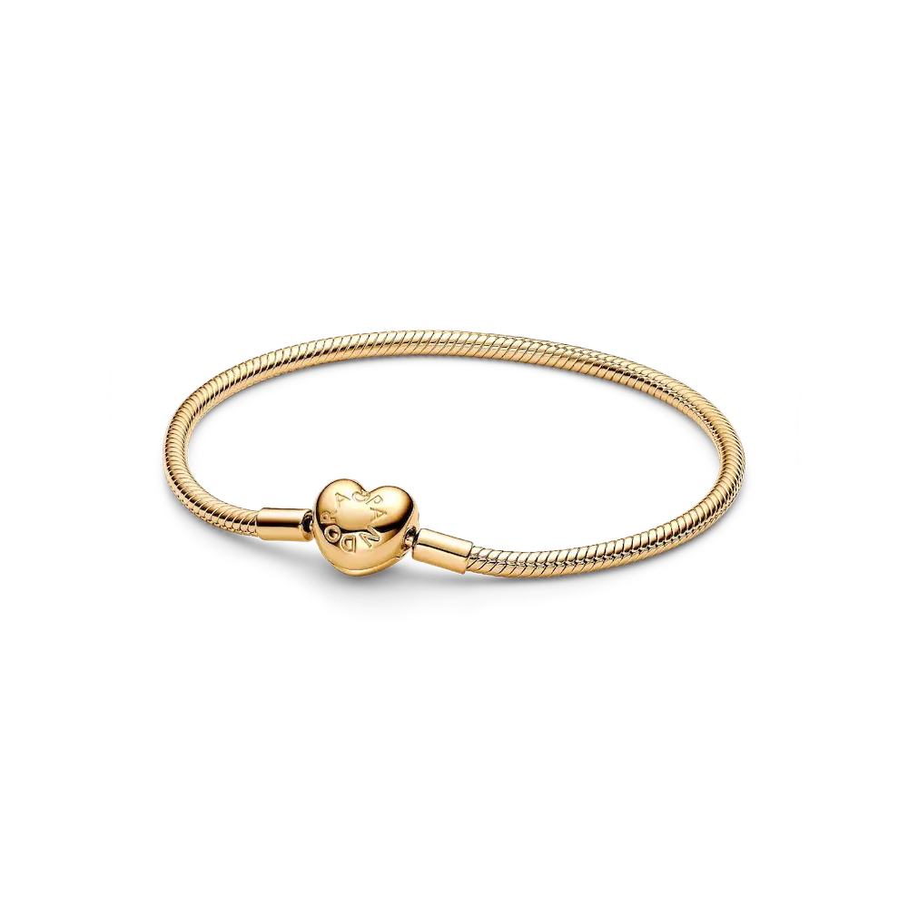 Heart Clasp Snake Chain Bracelet