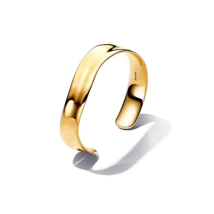 Organically Shaped Broad Open Bangle - Image 2
