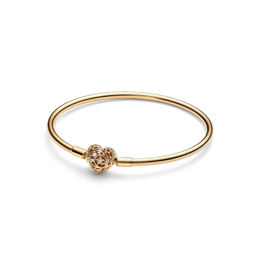 FINAL SALE - Celestial Heart Clasp Bangle