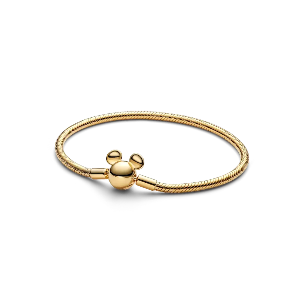 563736C00_RGB.webp Disney Mickey Mouse Clasp Moments Snake Chain Bracelet - Image 1