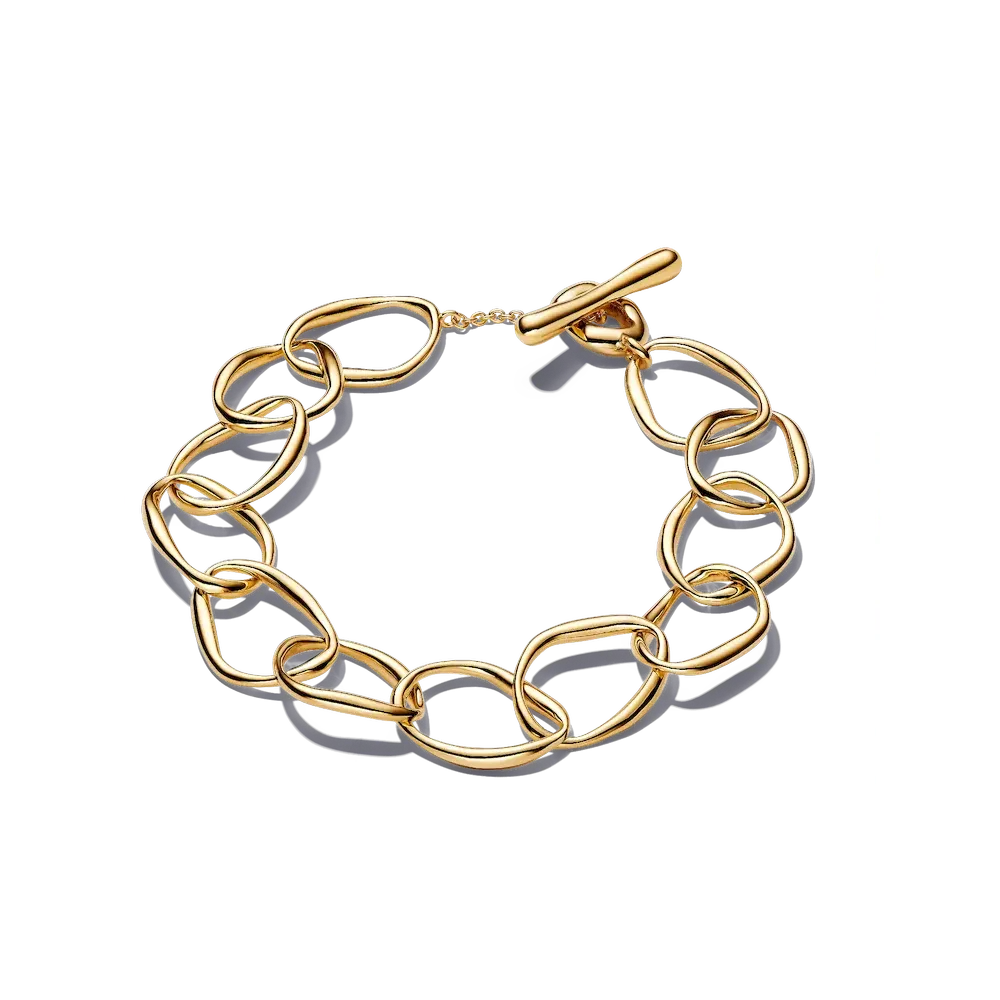 Organically Shaped Link Bracelet