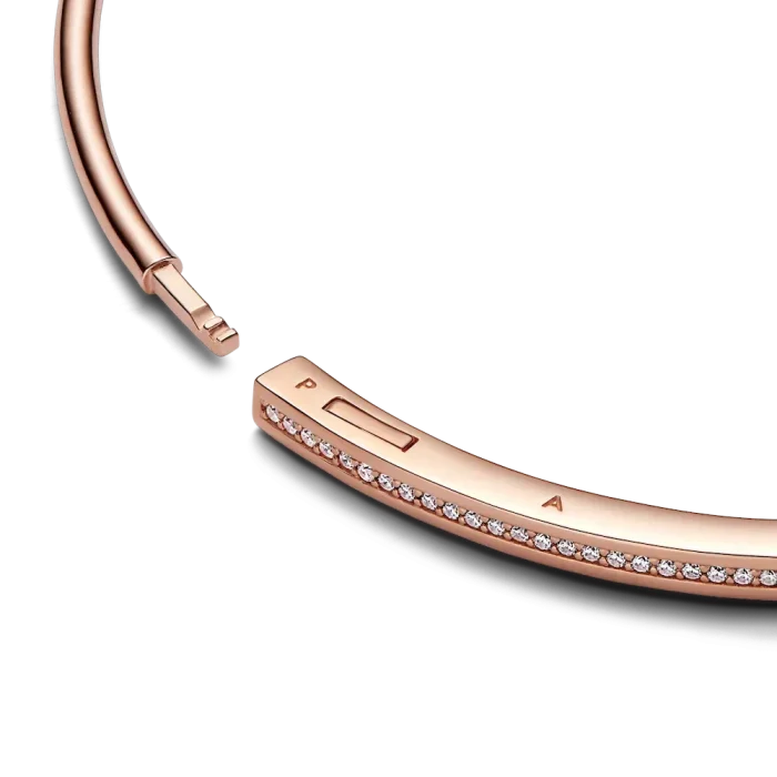 Pandora Signature I-D Pavé Bangle - Image 4