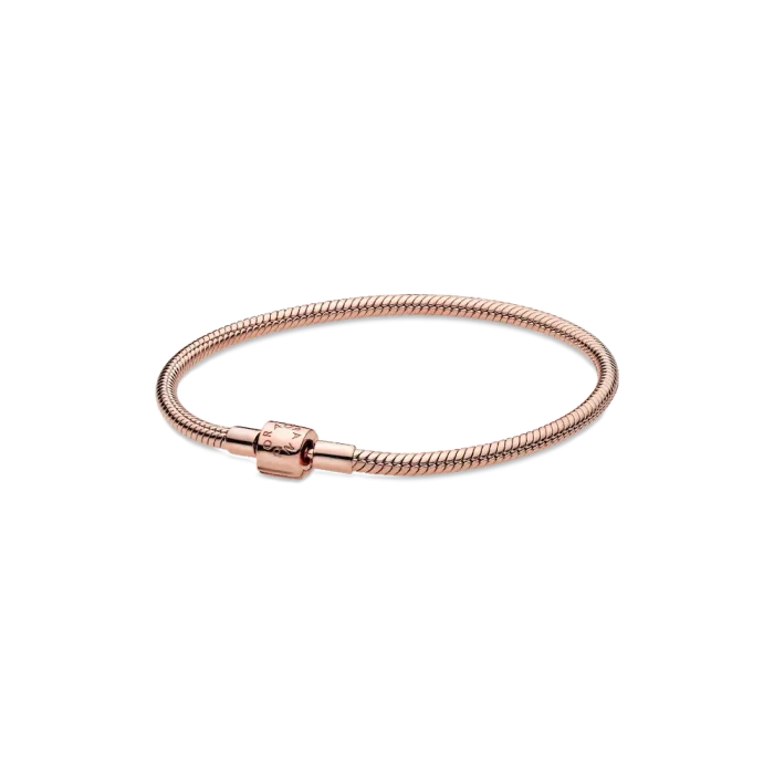 FINAL SALE - Pandora Moments Barrel Clasp Snake Chain Bracelet - Image 2