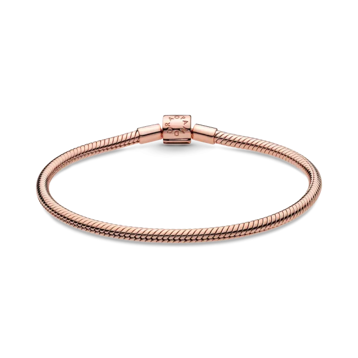 FINAL SALE - Pandora Moments Barrel Clasp Snake Chain Bracelet - Image 5