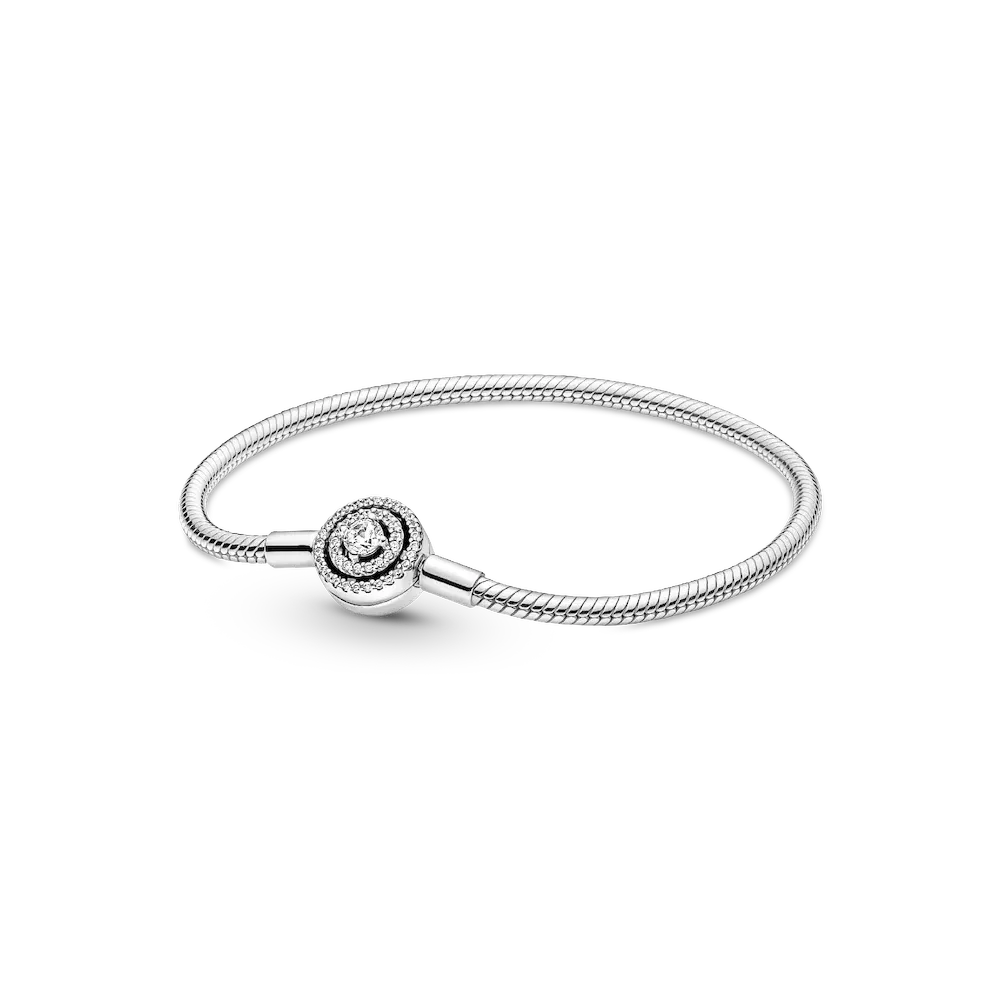 Pandora Moments Halo Snake Chain Bracelet