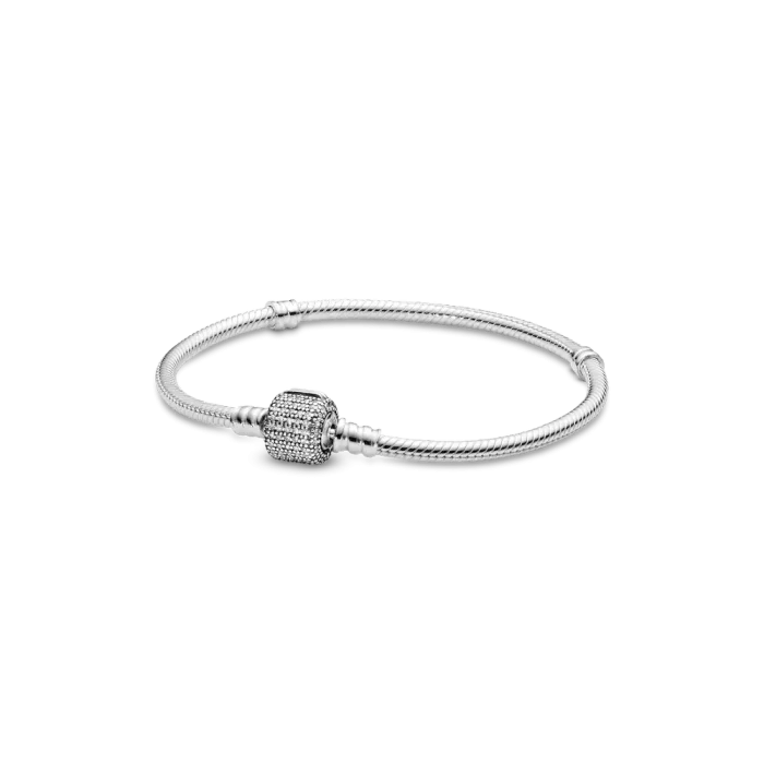 Pandora Moments Sparkling Pavé Clasp Snake Chain Bracelet - Image 2