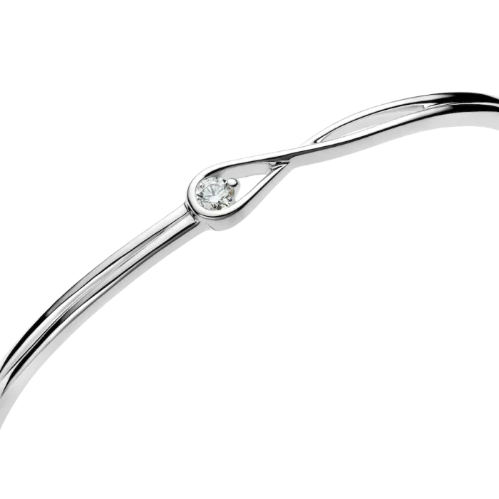 Pandora Infinite Sterling Silver Lab-grown Diamond Bangle - Image 6