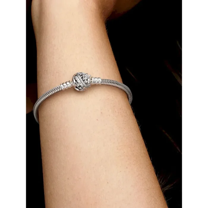 Disney Tinker Bell Clasp Moments Snake Chain Bracelet - Image 2