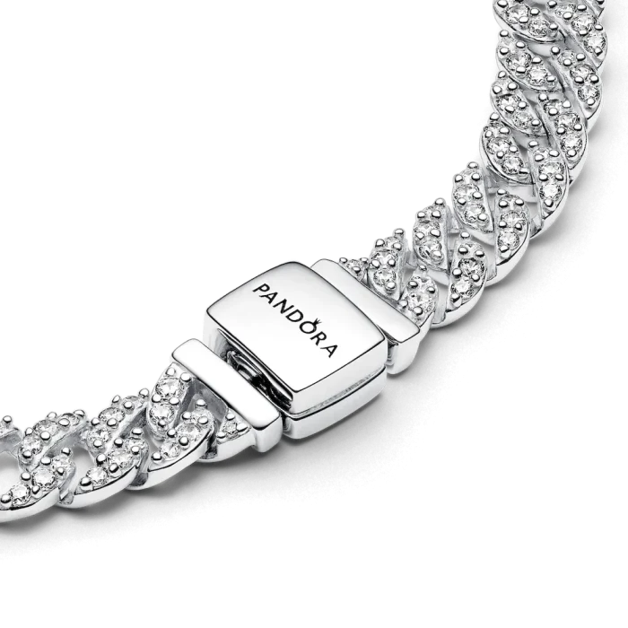 Pavé Cuban Chain Bracelet - Image 6