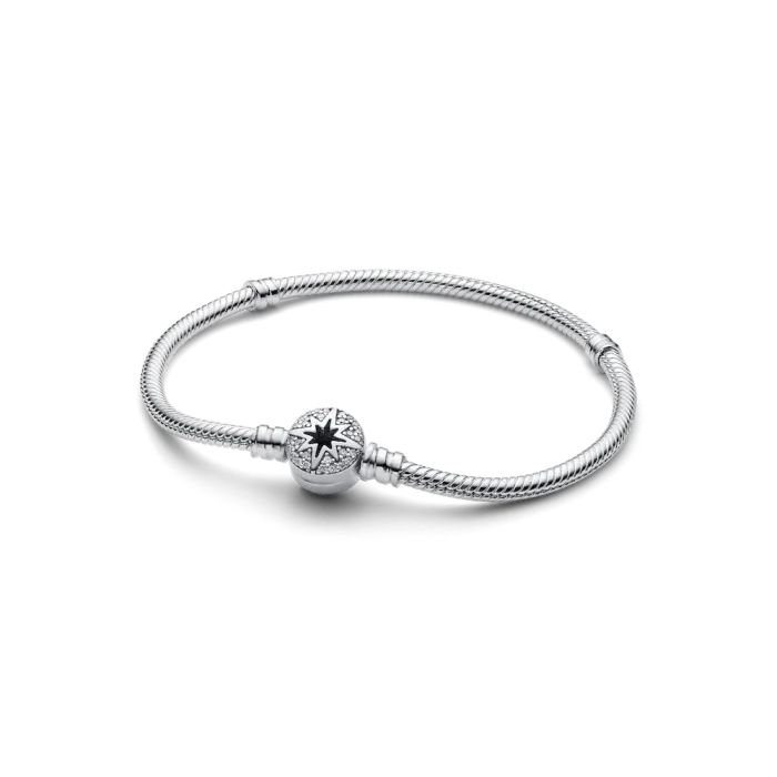 North Star Clasp Snake Chain Bracelet - Image 2