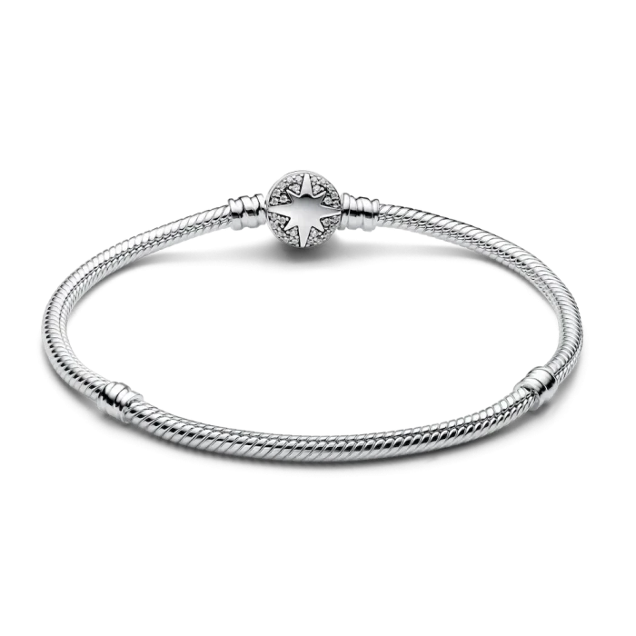 North Star Clasp Snake Chain Bracelet - Image 6