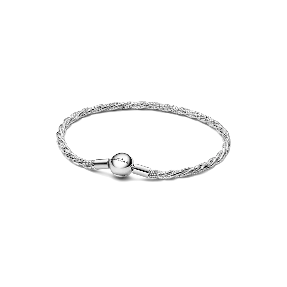 Round Pandora Clasp Twisted Snake Chain