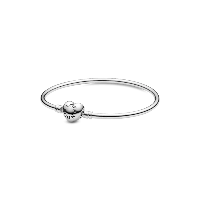Pandora Moments Heart Clasp Bangle - Image 2