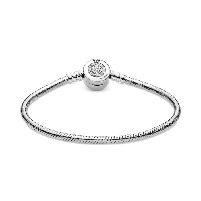 Pandora Moments Sparkling Crown O Snake Chain Bracelet - Image 5