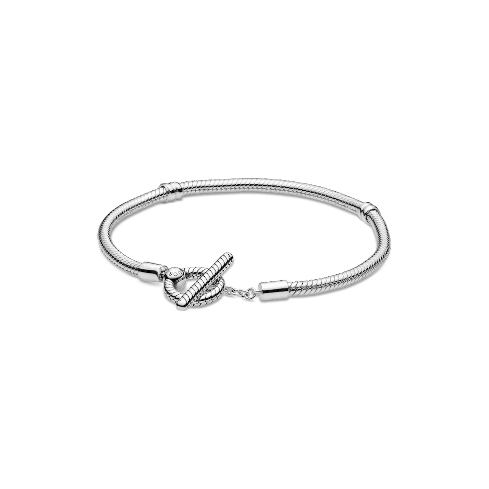Pandora Moments T-Bar Snake Chain Bracelet