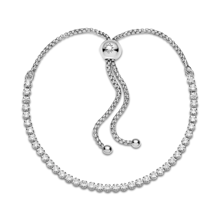 Sparkling Slider Tennis Bracelet - Image 3